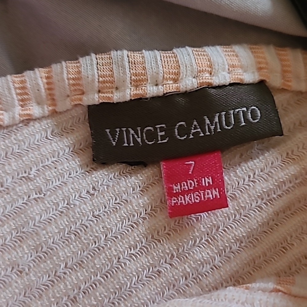 Vince Camuto Girl Dress, Pink & White stripes, Size 7 - Picture 6 of 6